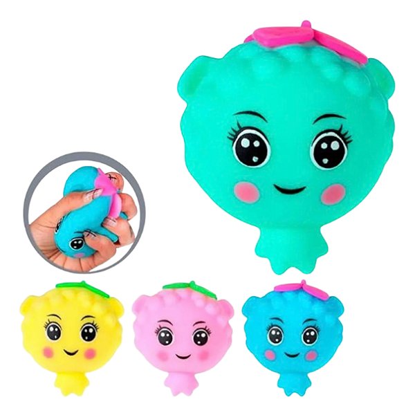 Frutinhas Squish de Apertar Sensorial 10cm 1UN Cor Sortida - Art Brink