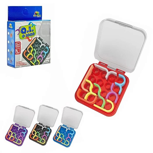 Jogo Mini QI Labirinto Formas Quebra-Cabeça Cor Sortida - Art Brink