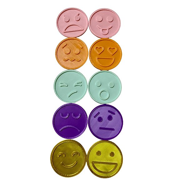 Carimbo das Emoções Cores Sortidas