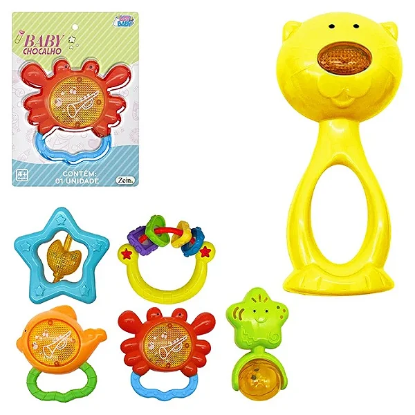 Chocalho Baby 10cm Sortido - Art Brink