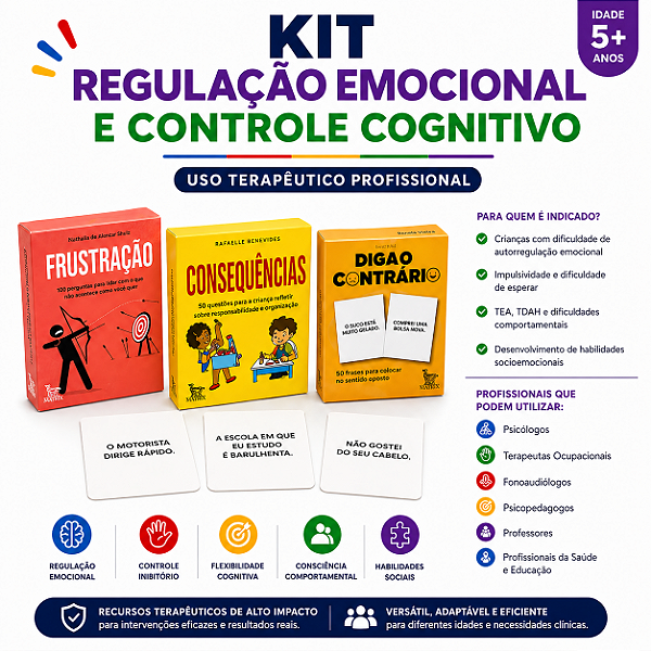 Kit Regulação Emocional e Controle Cognitivo 5+