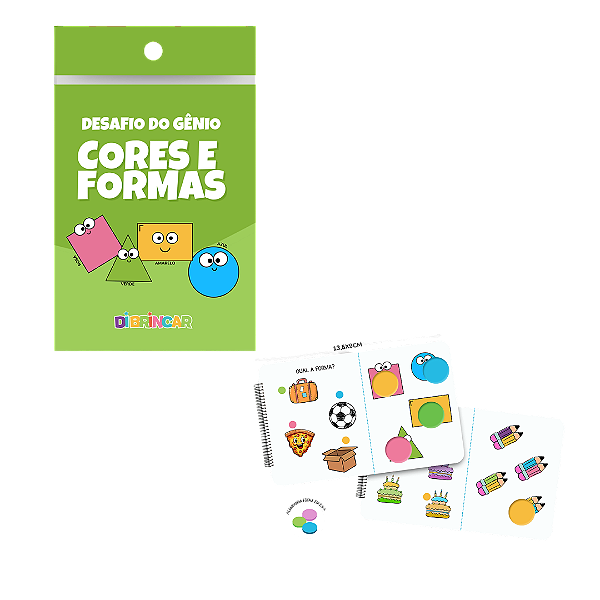 Coleção Desafio do Gênio Cores e Formas - DiBrincar