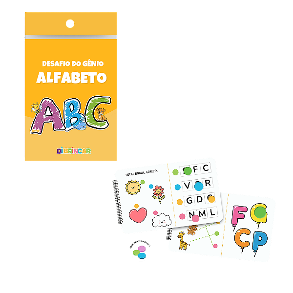 Coleção Desafio do Gênio Alfabeto - DiBrincar