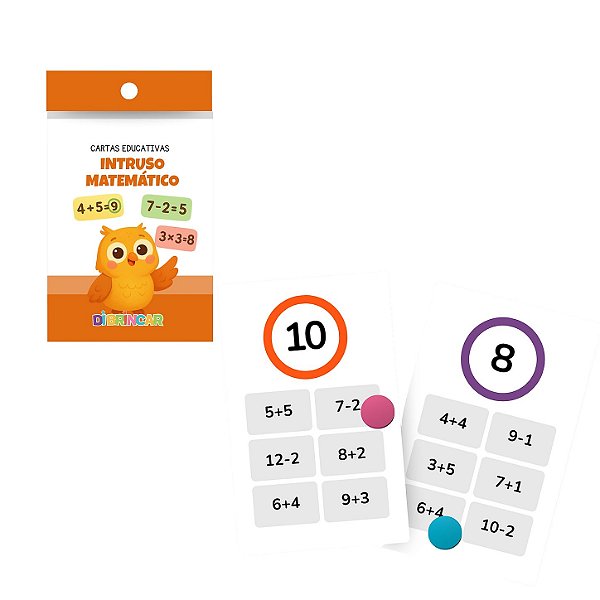 Cartas Educativas Intruso Matemático - DiBrincar