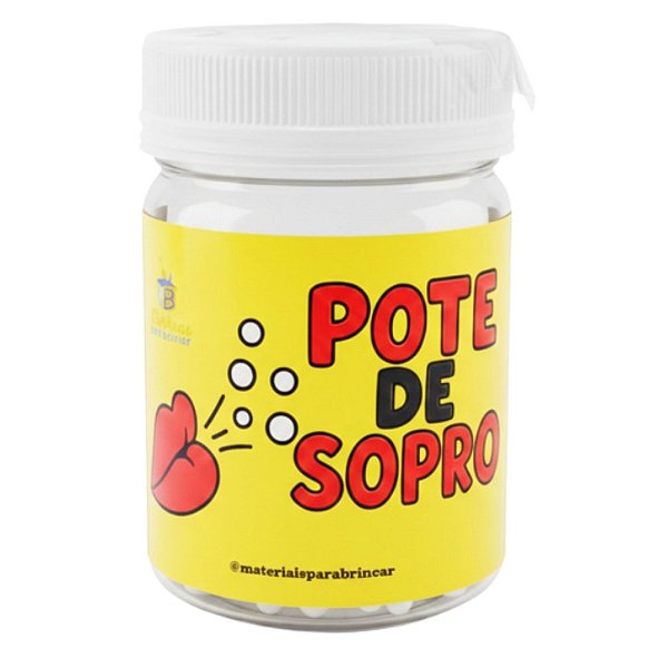 Pote de Sopro para Estímulo da Respiração e da Fala - Materiais para Brincar