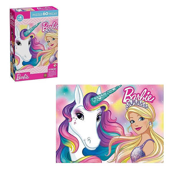 Quebra-Cabeça 60 Peças Barbie - Grow