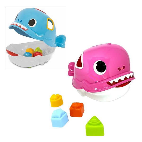 Bebê Jack Tubarão com 4 Formas Geométricas - MercoToys
