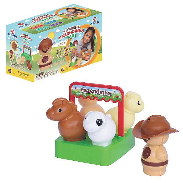 Kit Minha Fazendinha Baby - MercoToys