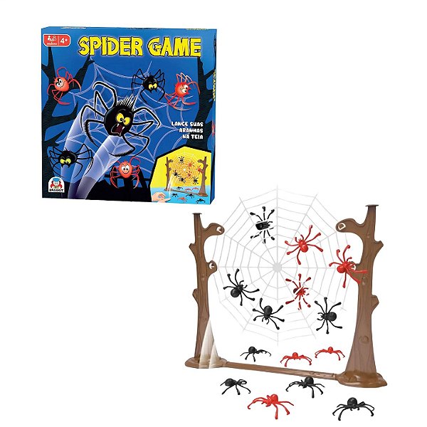 Jogo Spider Game Lance Suas Aranhas na Teia - Braskit