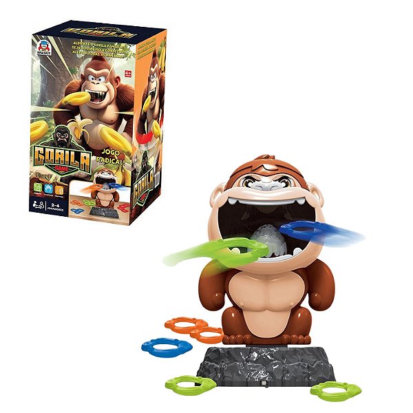 Jogo Gorila Game Alimente o Gorila Faminto - Braskit