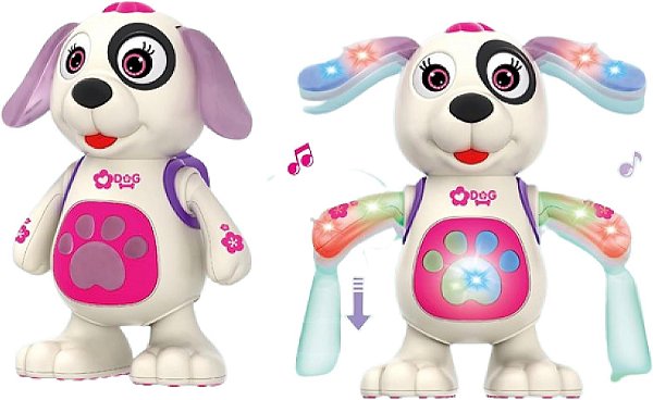 Dancing Robô Dog com Luz e Som - Pais e Filhos