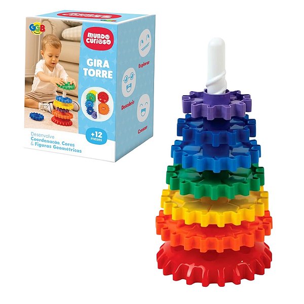 Gira Torre Giro Mágico Mundo Curioso - GGB Brinquedos