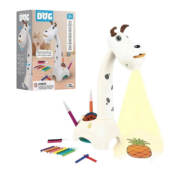 Projetor Dog Para Desenhar e Pintar - Pais e Filhos