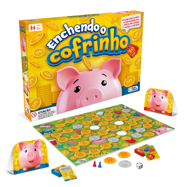 Jogo Enchendo O Cofrinho Educação Financeiro - Pais e Filhos