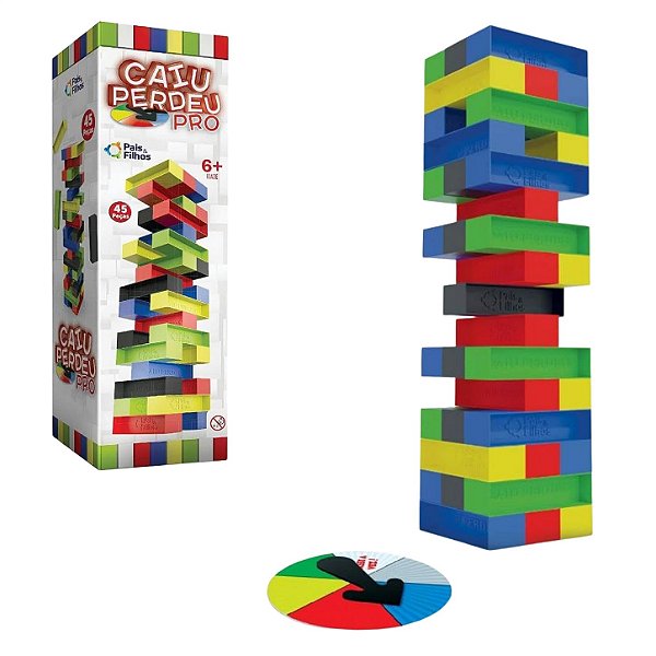 Jogo Caiu Perdeu PRO 45 Peças - Pais e Filhos