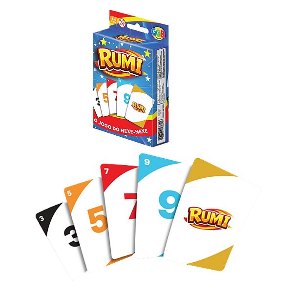 Jogo de Cartas Rumi O Jogo do Mexe Mexe - GGB Brinquedos