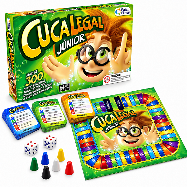 Jogo Cuca Legal Júnior Mais de 300 Perguntas - Pais e Filhos