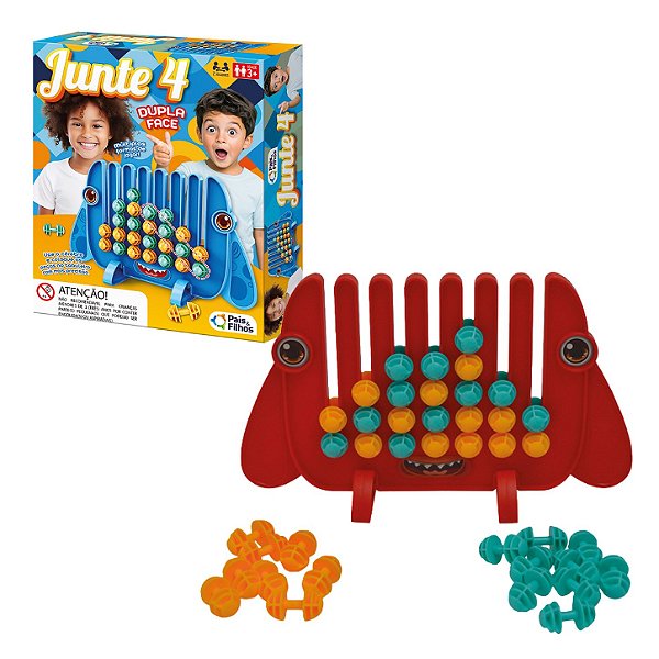 Jogo Junte 4 Dupla Face - Pais e Filhos