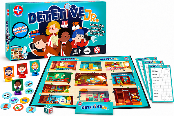 Jogo de Tabuleiro Detetive Jr - Estrela