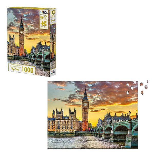 Quebra-Cabeça Big Ben 1000 Peças - Pais e Filhos