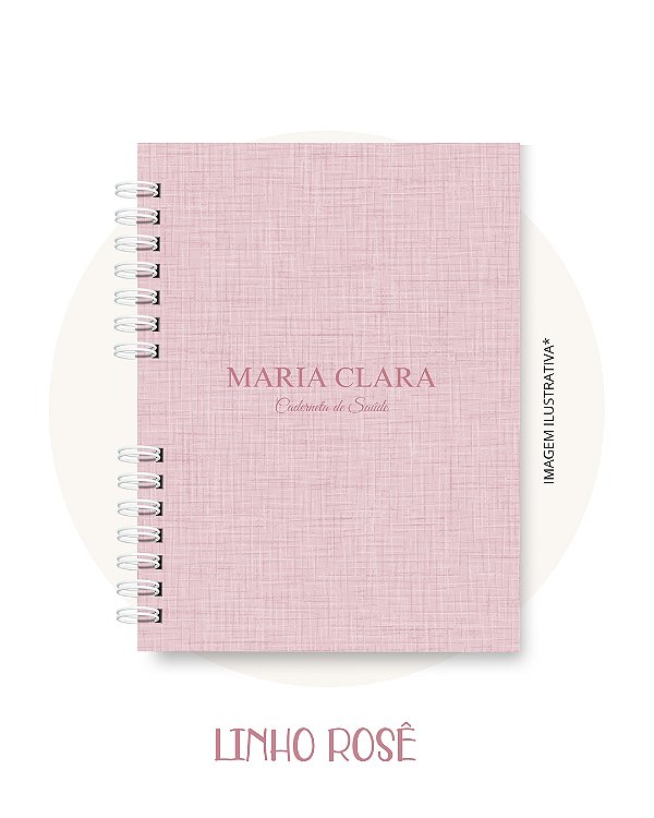 Caderneta de Vacinação Minimalista Menina - Com Nome