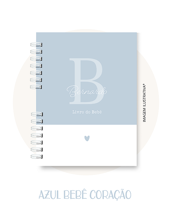 Livro do Bebê Minimalista Menino - Com Nome