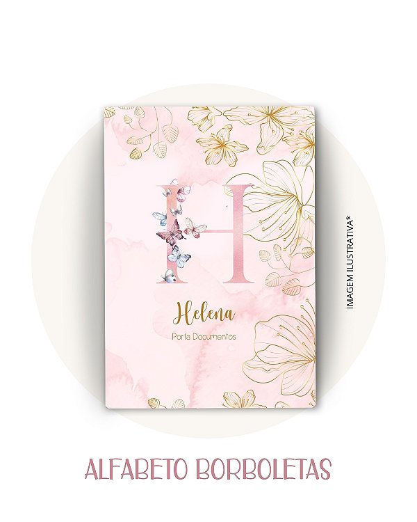 Porta Documentos Menina - Com Nome