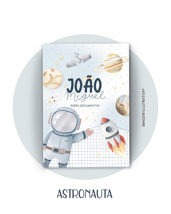 Porta Documentos Menino - Com Nome