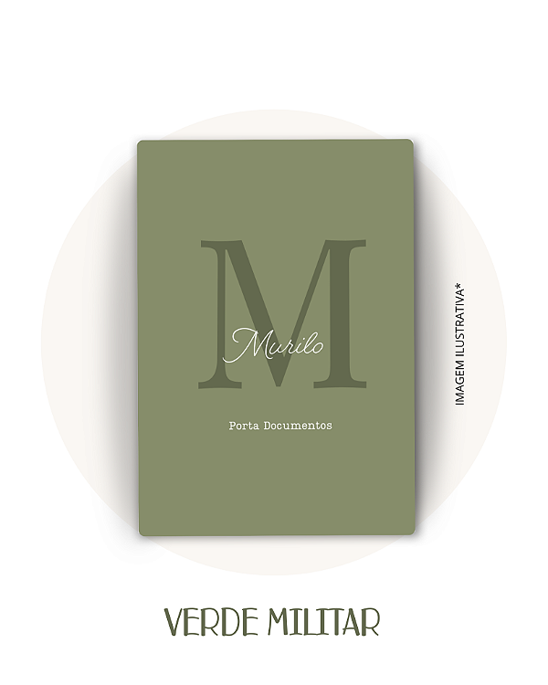 Porta Documentos Minimalista Menino - Com Nome