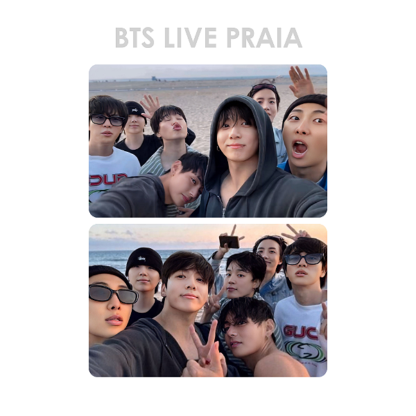 Photocard Fanmade BTS Live Praia 2025