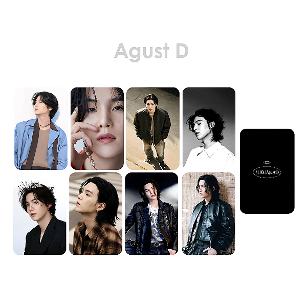 Photocard Fanmade Agust D - 8 Unidades