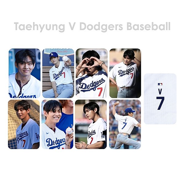 Photocard FandmadeTaehyung V Dodgers LA Baseball