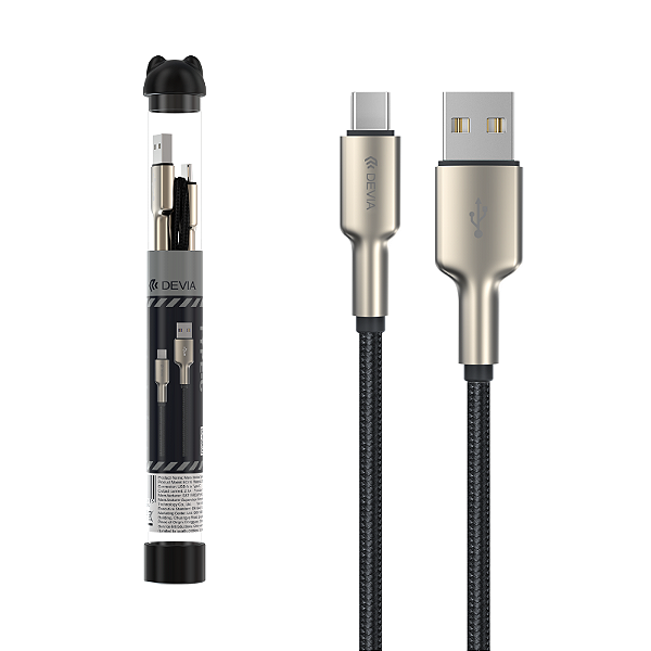 Cabo Devia Bubble Fish Zinco USB A - USB C 1M
