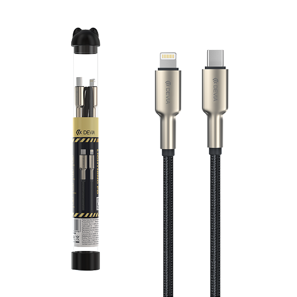 Cabo Devia Bubble Fish 27W Zinco USB C - Lightning 1M