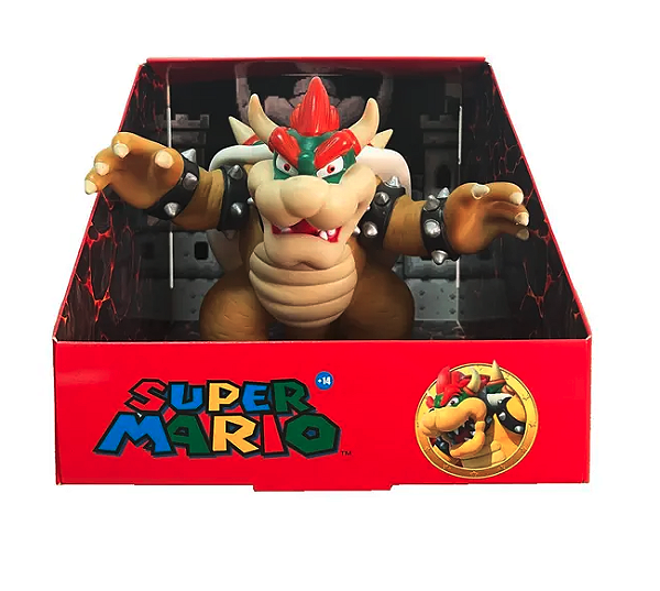 Boneco Rei Bowser Koopa Grande Coleção Super Mario Bros