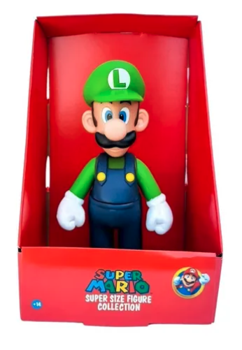 Boneco Luigi Grande Coleção Super Mario Bros