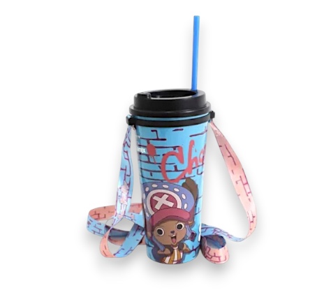 Copo com Canudo e Cordão Chopper: One Piece 1litro