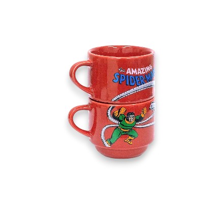 Kit 2 Canecas Marvel Spider-Man vs Doc Ock - 300ml