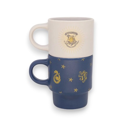 Kit Canecas Empilháveis Harry Potter Blue 180ml