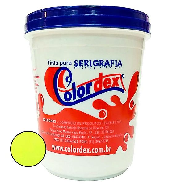 Pigmento Amarelo Fluorescente 1kg Colordex Para Tintas A Base De Agua