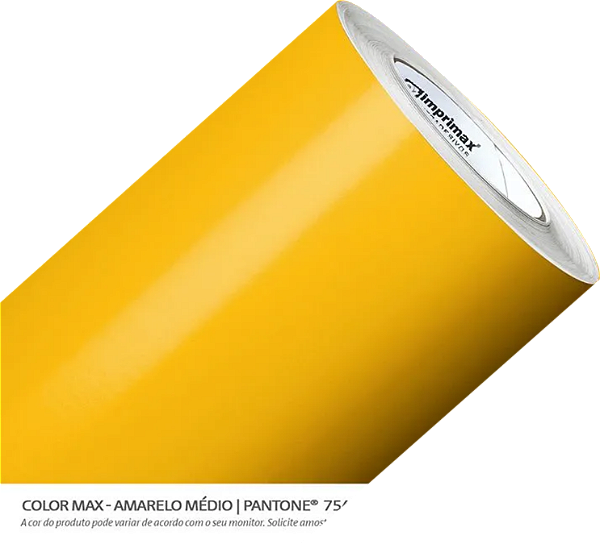 Adesivo Colormax Amarelo Médio Brilho 33cm Imprimax
