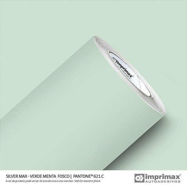 Adesivo Silvermax Fosco Verde Menta 1,22m Imprimax
