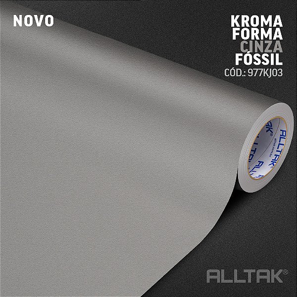 Adesivo Kroma Forma Cinza Fóssil 1,22m