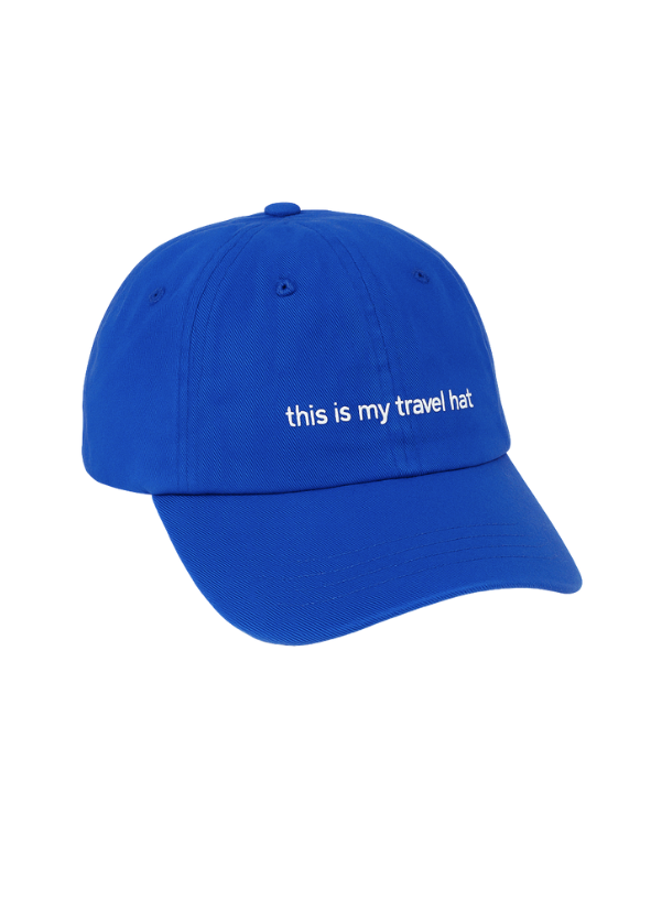 Boné de viagem - this is my travel hat - AZUL ROYAL