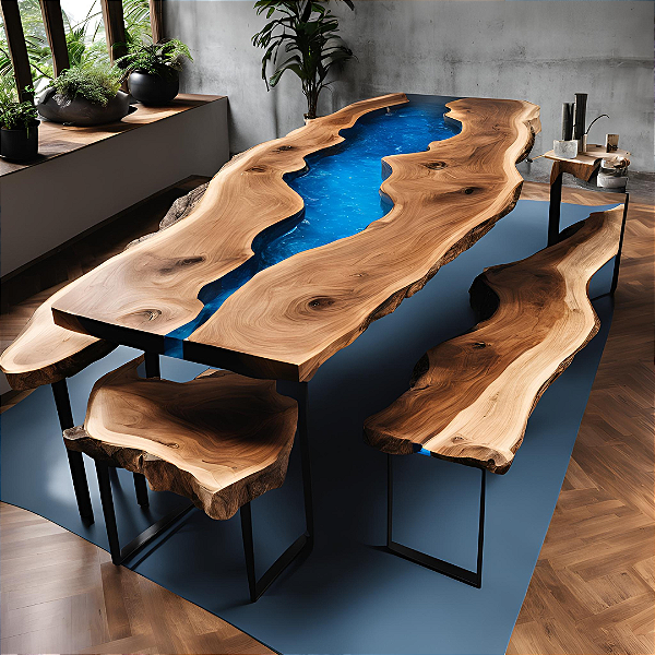 River Table  Nocturne River - 2,50m x 1,00m