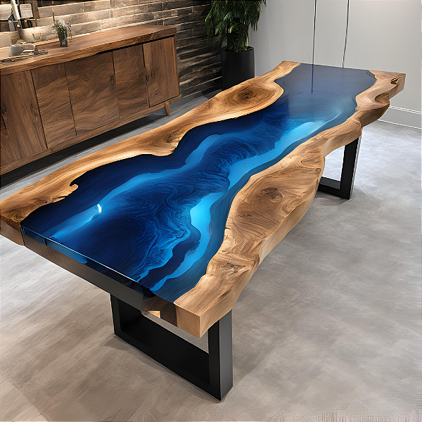 River Table Blue Mirage - 2,00m x 1,00m