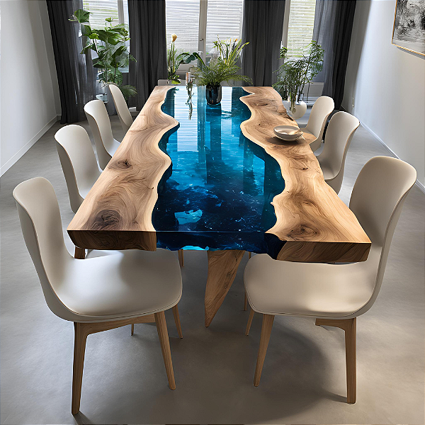 River Table  Moonlight Ocean - 2,20m x 1,00m