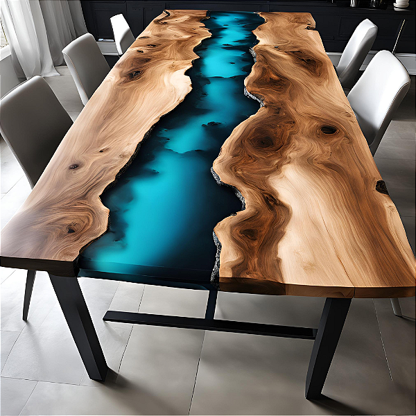 River Table Blue Lagoon - 1,80m x 1,00m