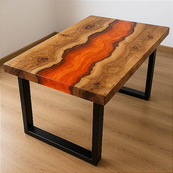 River Table Laranja Vibrante 1,00m x 0,70m