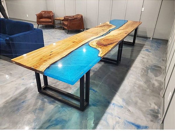 River Table Azul Courrent 3,30m x 1,10m